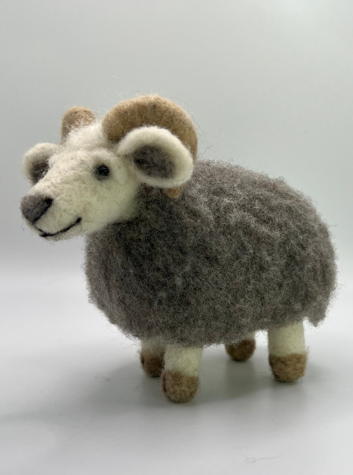 LARGE WOOL RAM FIGURE